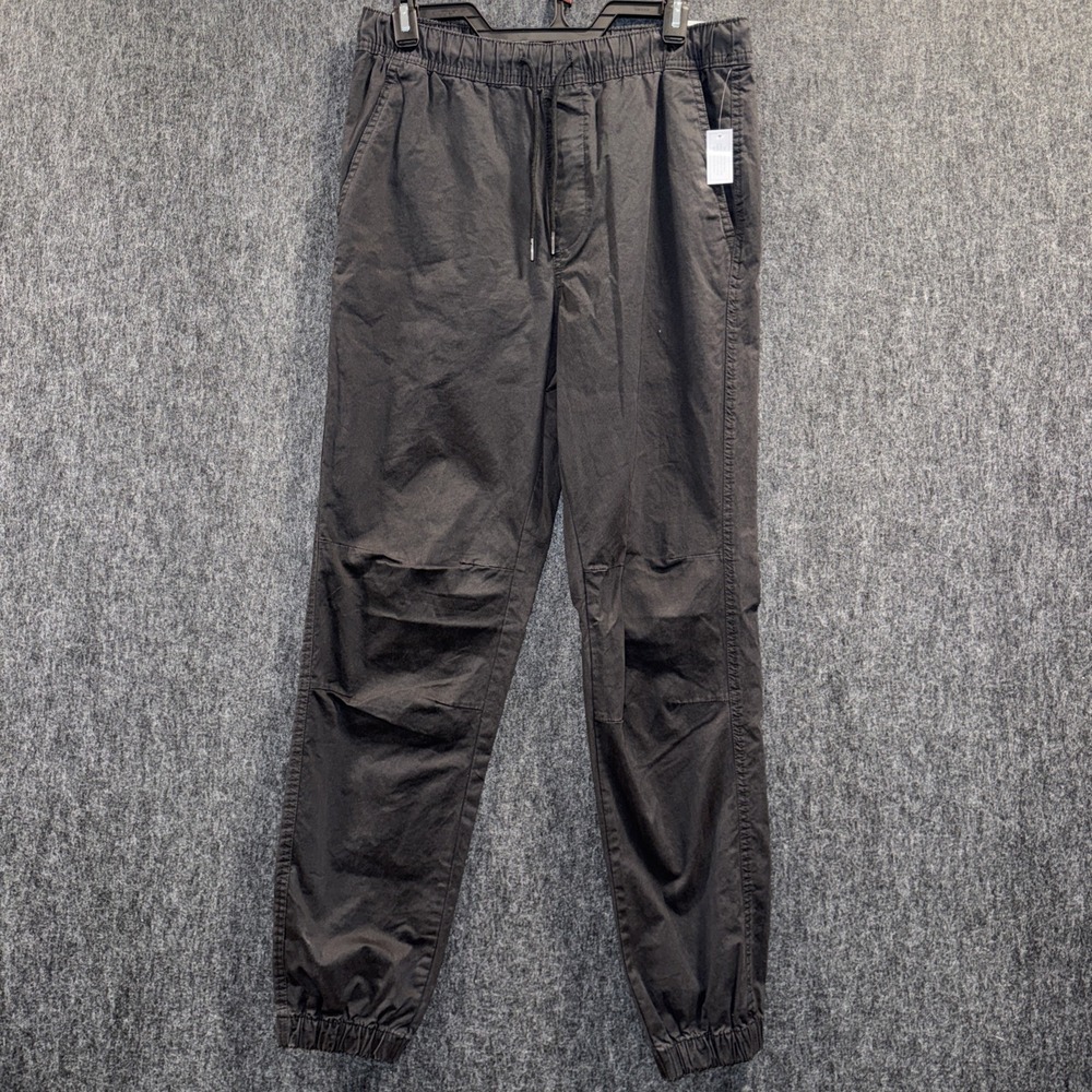 No Boundaries Men's Small 28/30 Twill Jogger Pants Black Straight Fit Outdoor